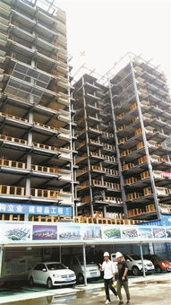 装配式钢结构住宅项目 柳州莲花城保障性住房6号楼封顶