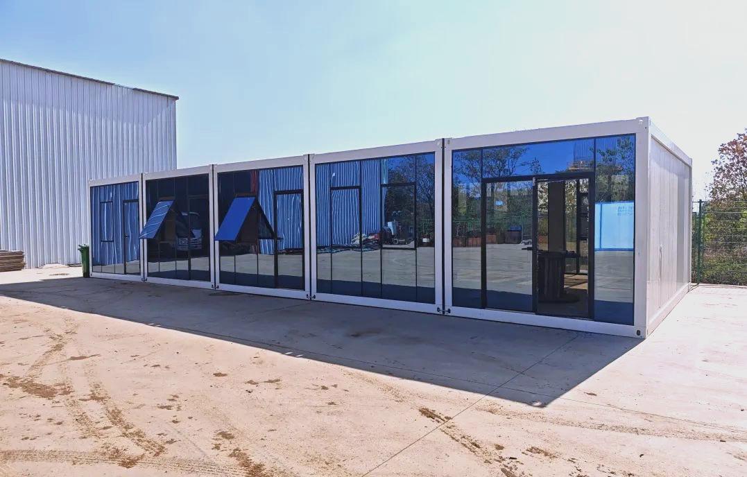 创新设计与卓越服务并行 麻城项目装配式房屋及钢结构料棚圆满完工