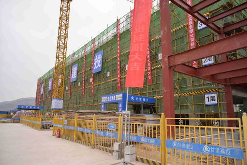 甘肃省首栋装配式混凝土结构建筑 天水装配式建筑产业园钢结构厂房办公楼项目封顶