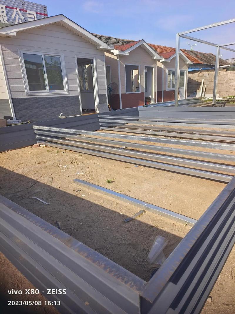 轻钢结构集成房屋#施工现场实拍 #装配式建筑